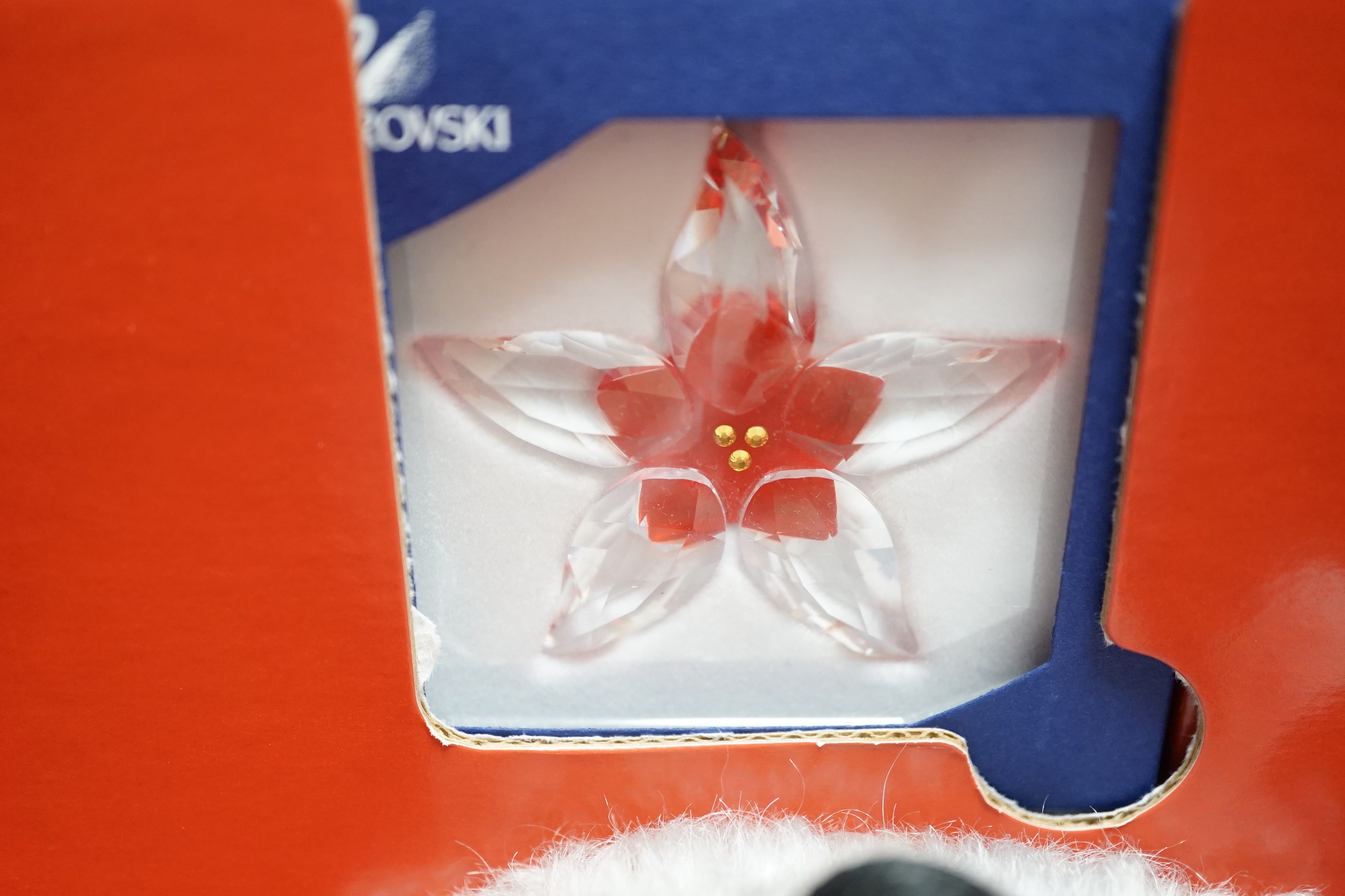 A Steiff Swarovski Poinsettia bear and a Penhaligon Special Edition bear